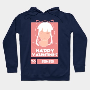 Girls in Happy Valentines Day to Sensei Hoodie